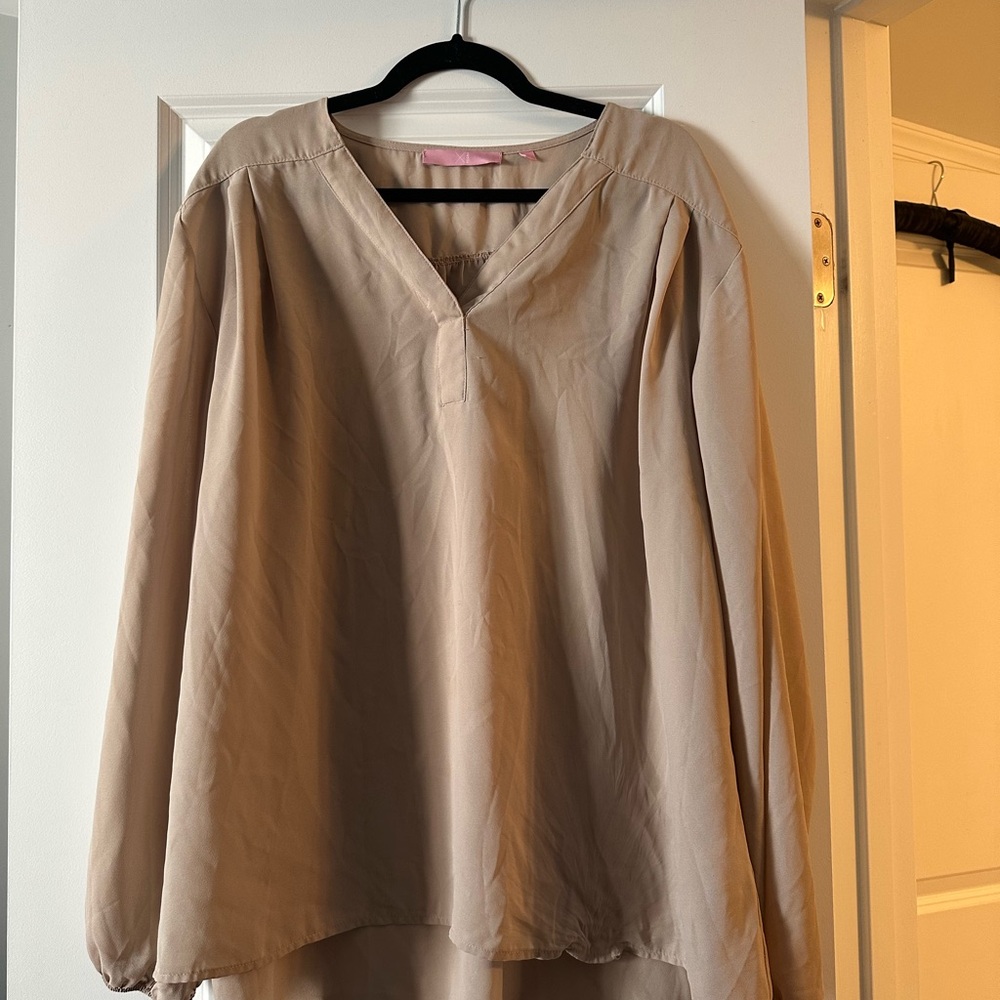 Regna X camel blouse